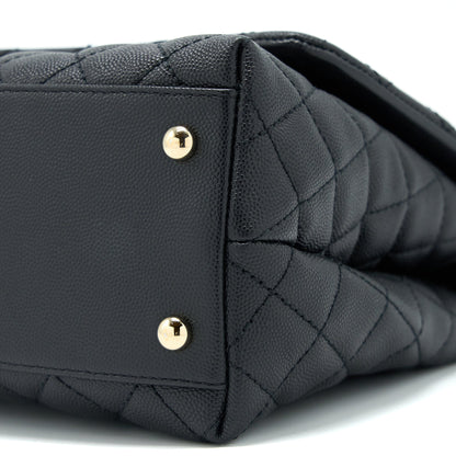 Chanel Medium Coco Handle Caviar Black LGHW