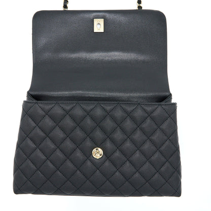 Chanel Medium Coco Handle Caviar Black LGHW