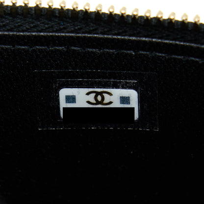 Chanel 22A Top Handle Long Vanity With Chain Lambskin Black LGHW (New Version)