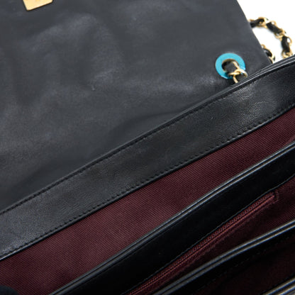 Chanel Quilted Seasonal Flap Bag Black GHW