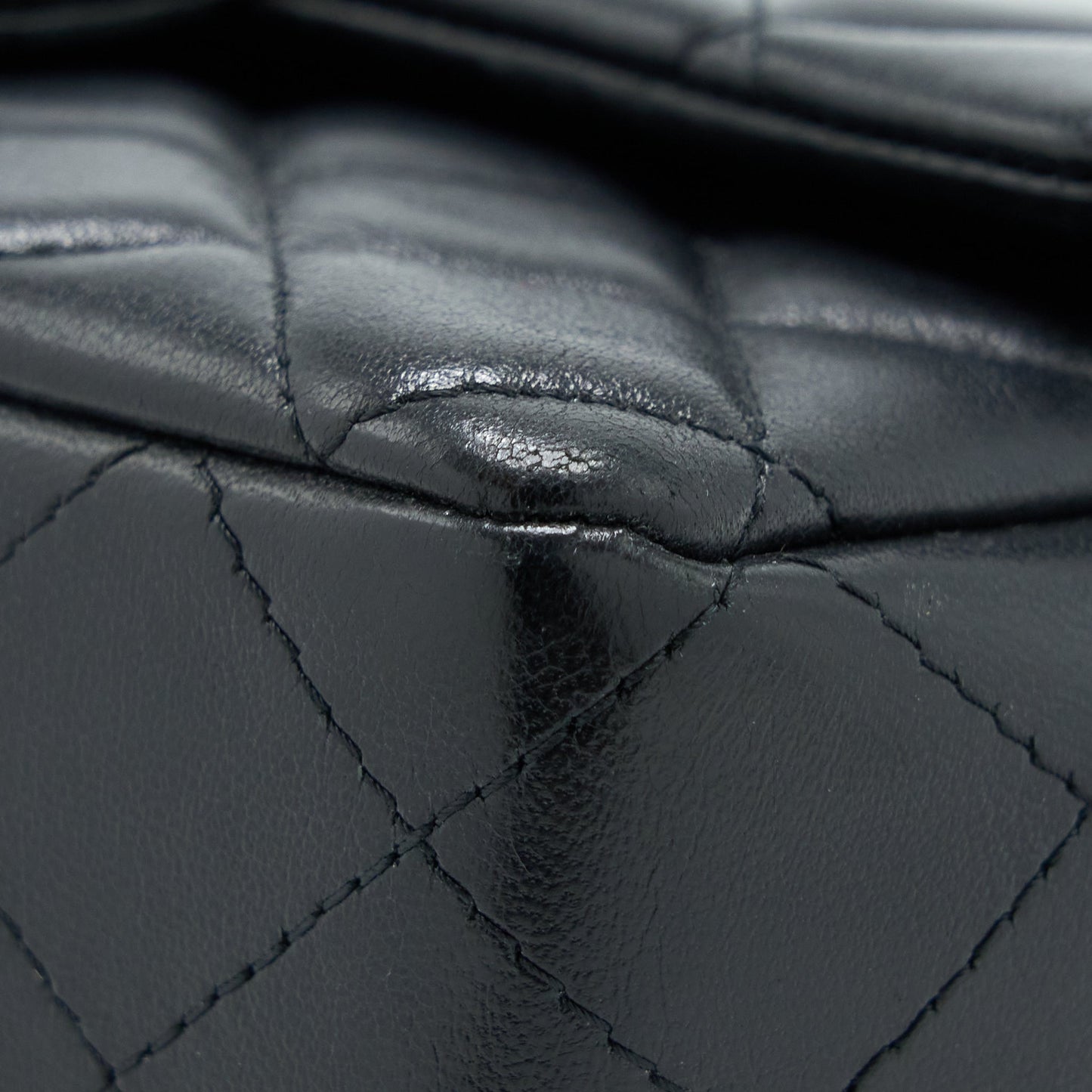 Chanel Mini Rectangular Flap Bag Lambskin Black GHW