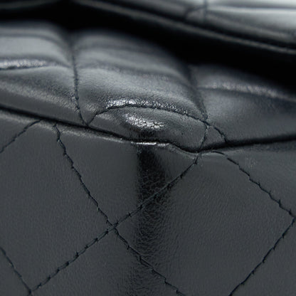 Chanel Mini Rectangular Flap Bag Lambskin Black GHW