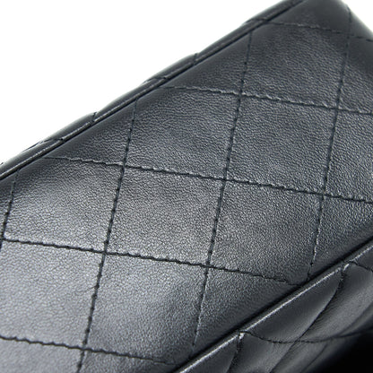 Chanel Mini Rectangular Flap Bag Lambskin Black GHW