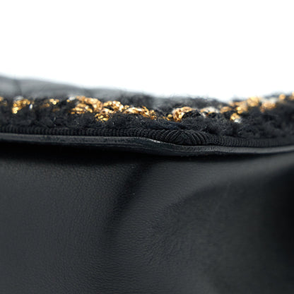 Chanel Small Jacket Boy Bag Lambskin/Tweed Black GHW