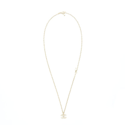 Chanel mini CC logo necklace with crystal LGHW