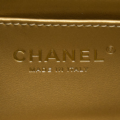 Chanel Pearl Crush Mini Rectangular Lambskin Black With GHW (Microchip)