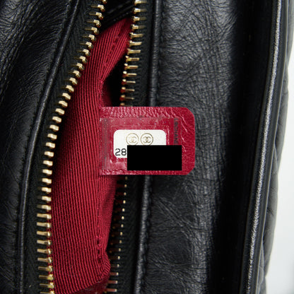 Chanel Chevron Gabrielle Hobo Bag black with Gold and silver hardware