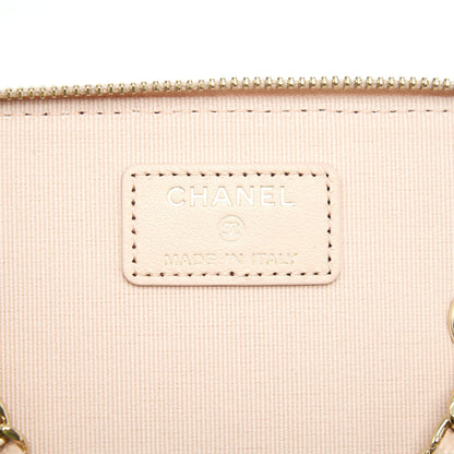 Chanel 22C Long Vanity With Chain Caviar Light Beige LGHW