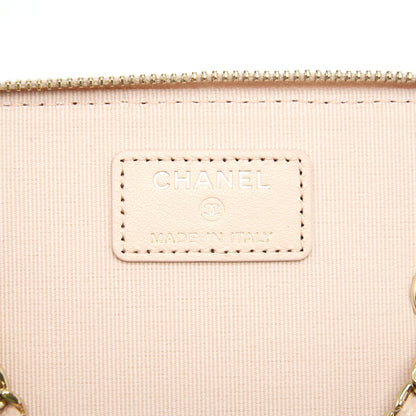 Chanel 22C Long Vanity With Chain Caviar Beige LGHW