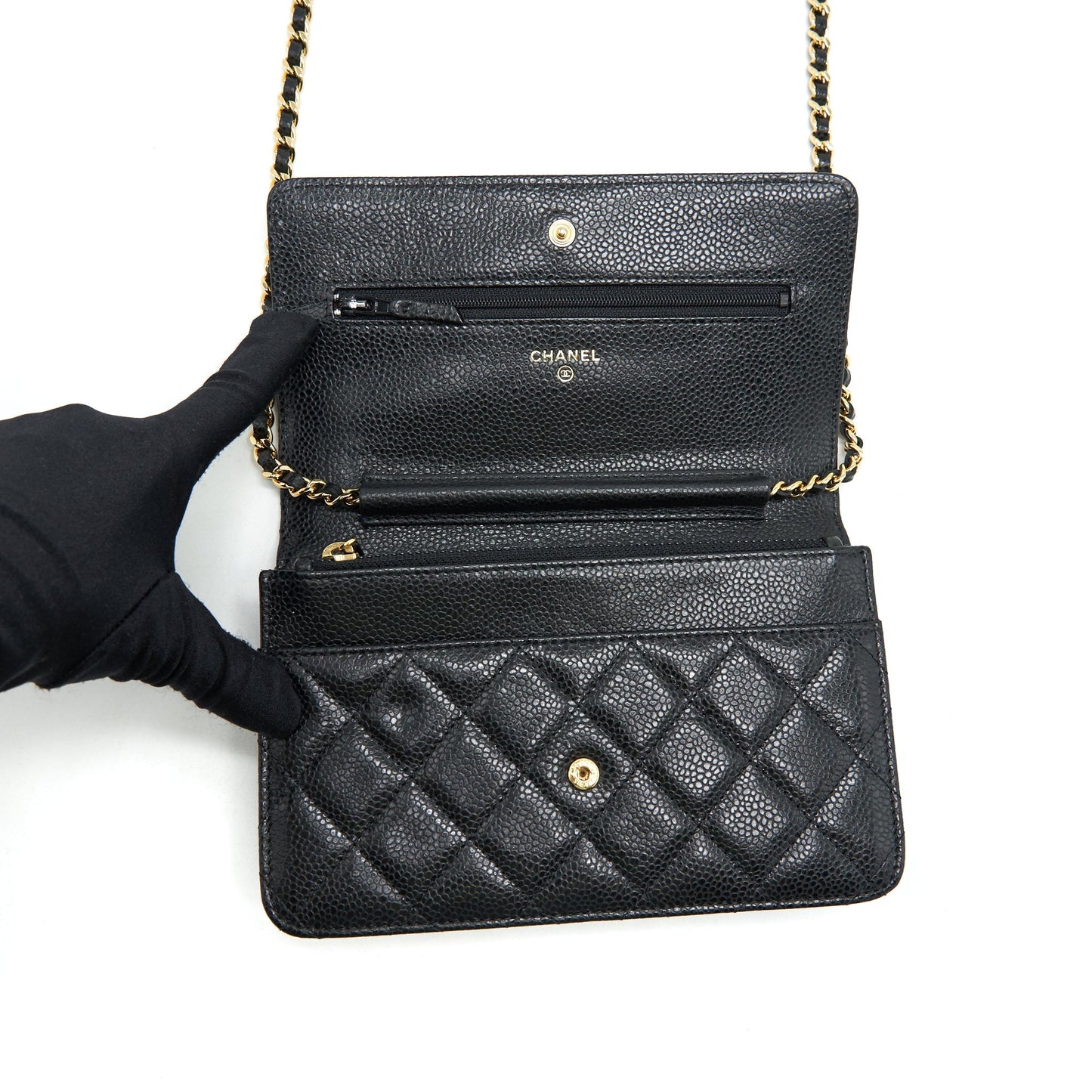 Chanel Wallet on Chain Caviar Black GHW