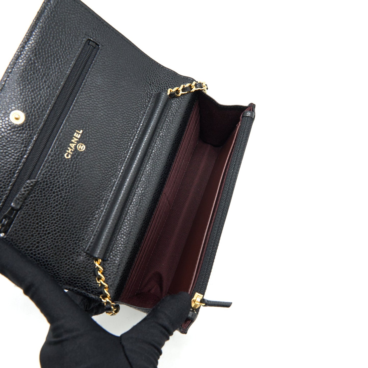 Chanel Wallet on Chain Caviar Black GHW
