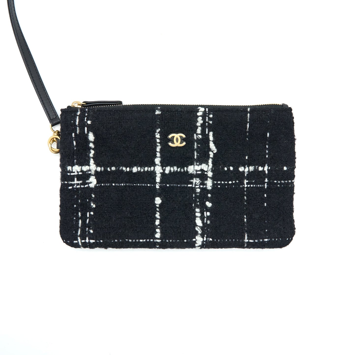 Chanel Medium 22 Bag Tweed Multicolour GHW(Microchip)