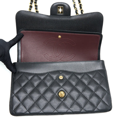 Chanel Classic Jumbo Flap Bag Caviar Black GHW