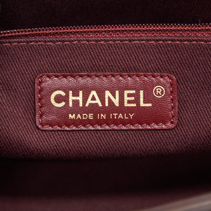 Chanel Calfskin Flap Bag with Chain Burgundy GHW