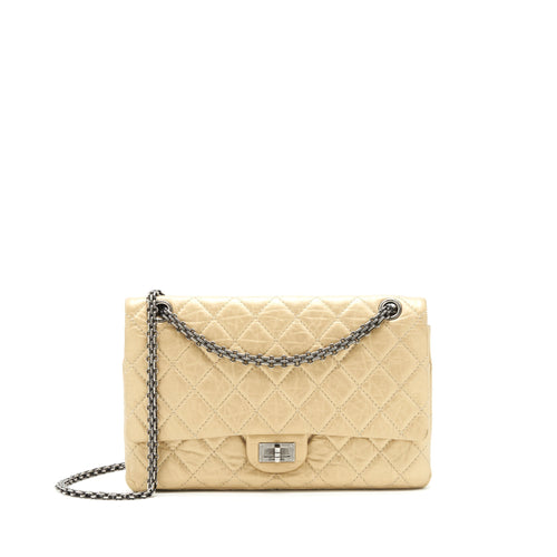Chanel 2.55 Reissue 226 Double Flap Bag Ruthenium Hardware