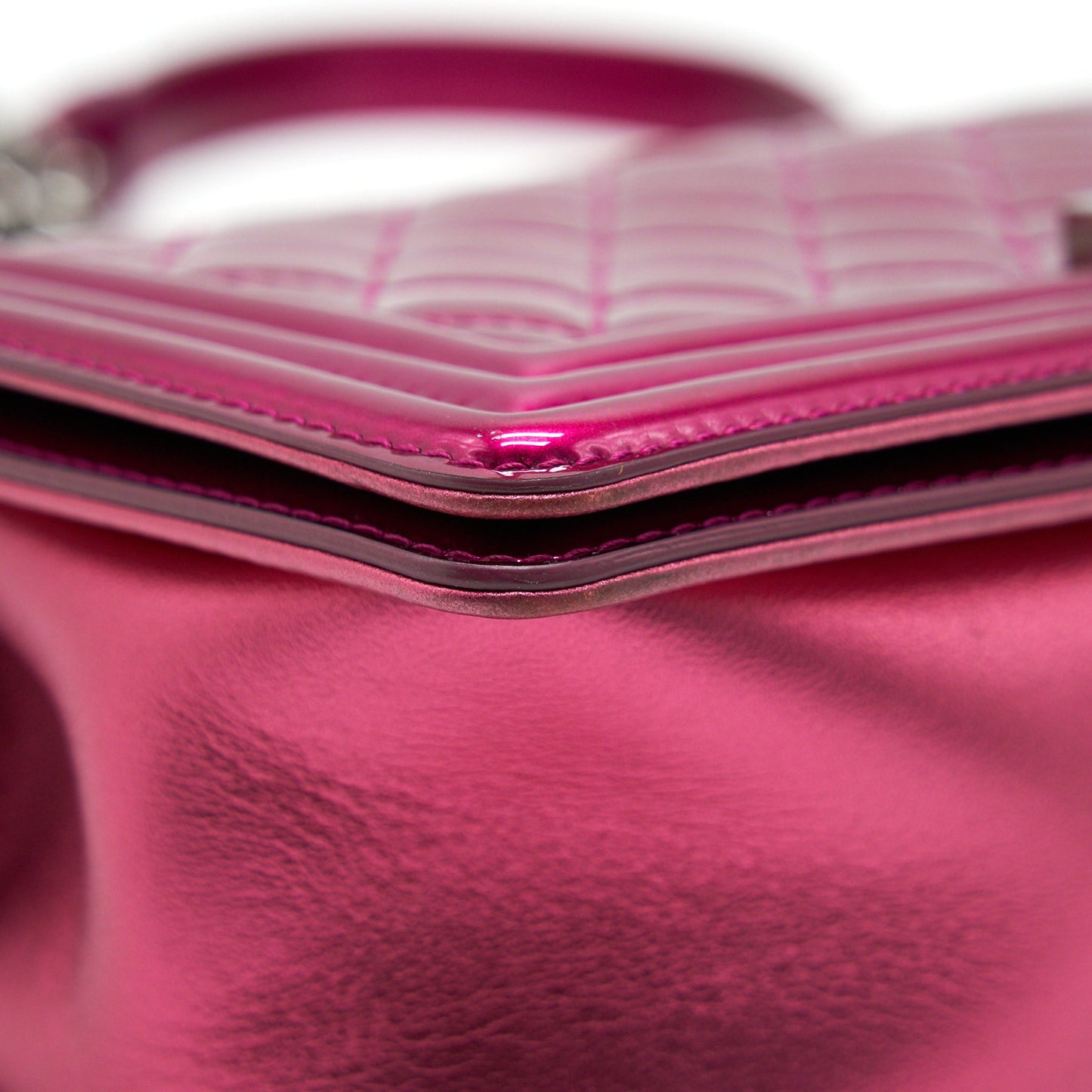 Chanel Medium Leboy Bag Metallic Pink SHW