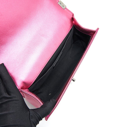 Chanel Medium Leboy Bag Metallic Pink SHW