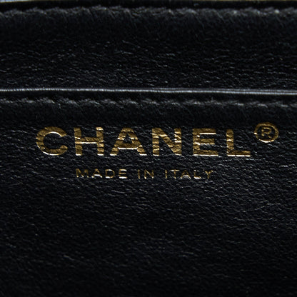Chanel Vintage Top Handle Flap Bag Caviar Black GHW
