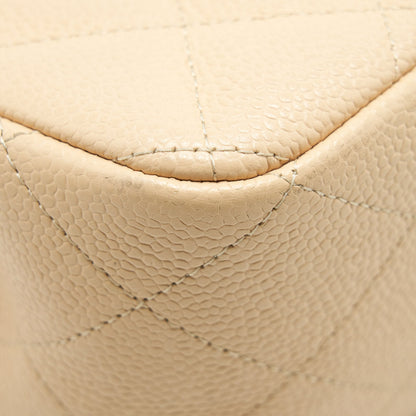 Chanel Classic Jumbo double flap Bag caviar beige SHW