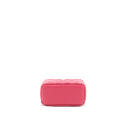 Chanel Long Vanity Case Caviar Hot Pink LGHW