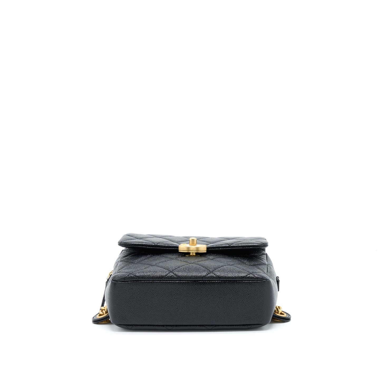 Chanel 22P Flap Backpack Caviar Black GHW (Microchip)