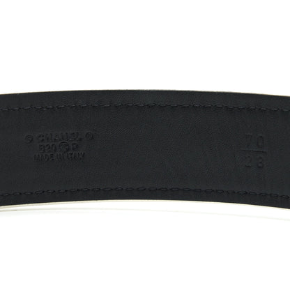 Chanel Size 70 CC logo Denim Belt GHW