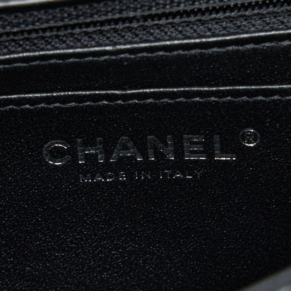 Chanel Mini Rectangular Lambskin Black SHW(Microchip)