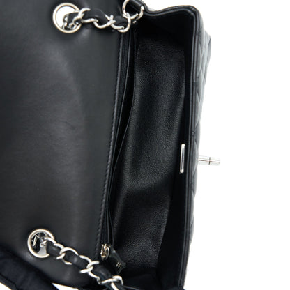 Chanel Mini Rectangular Lambskin Black SHW(Microchip)