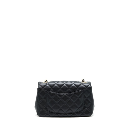 Chanel mini rectangular flap Bag Lambskin Black LGHW