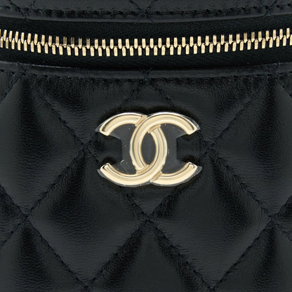 Chanel 22S Top Handle Vanity Lambskin Black LGHW