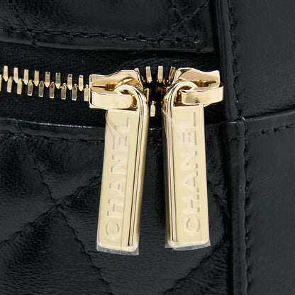 Chanel 22S Top Handle Vanity Lambskin Black LGHW
