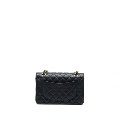 Chanel Small Classic Double Flap Bag Caviar Black GHW (Microchip)
