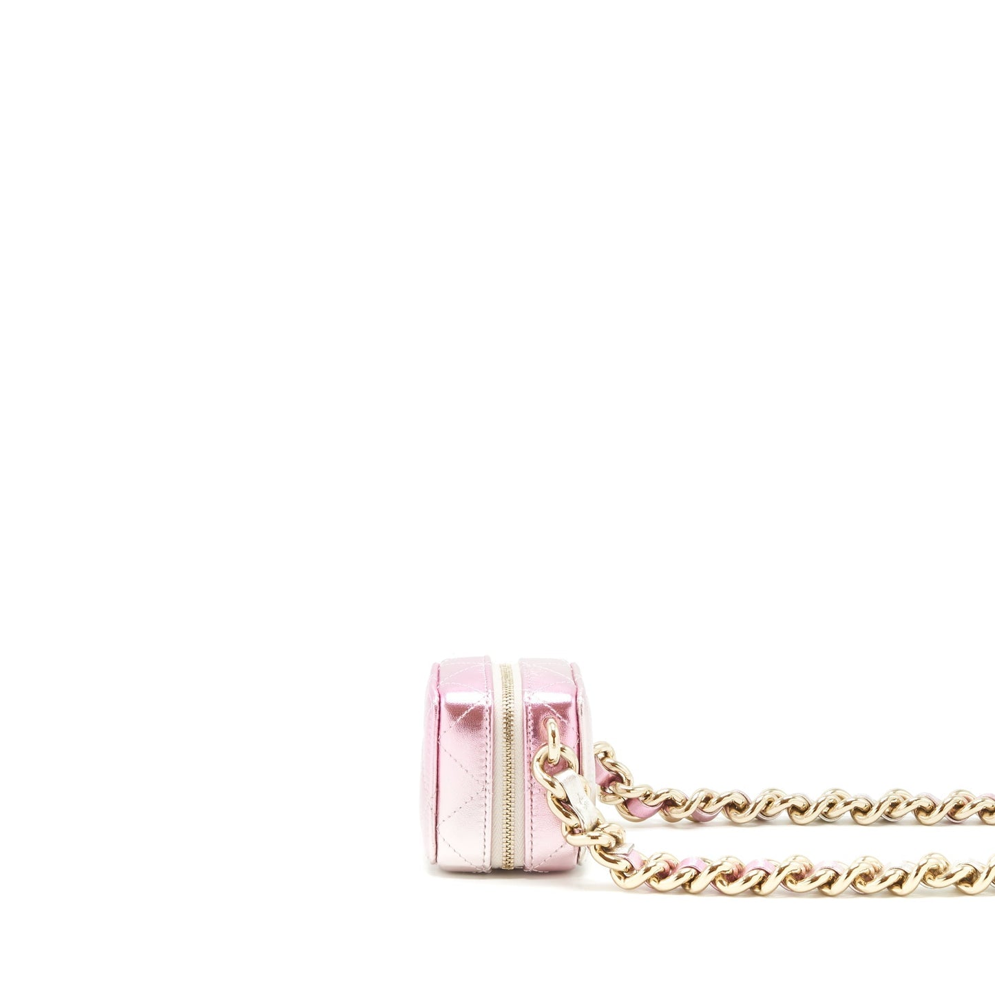 Chanel Mini Vanity With Giant Chain Iridescent Pink LGHW