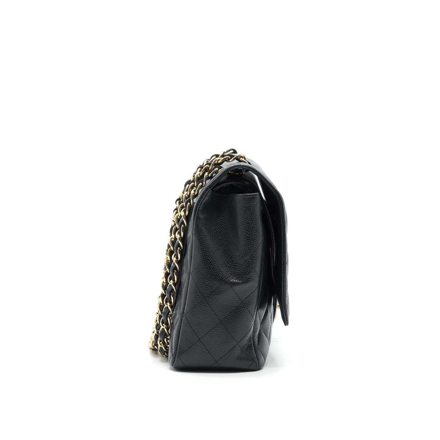 CHANEL CAVIAR MAXI IN BLACK GHW