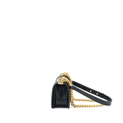 Chanel Small Boy Bag Caviar Black GHW (Microchip )