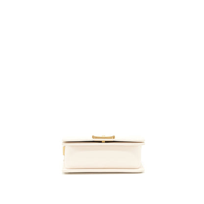 Chanel Small Boy Chanel Calfskin white GHW