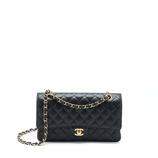 Chanel Medium Classic Flap Bag Caviar Black GHW