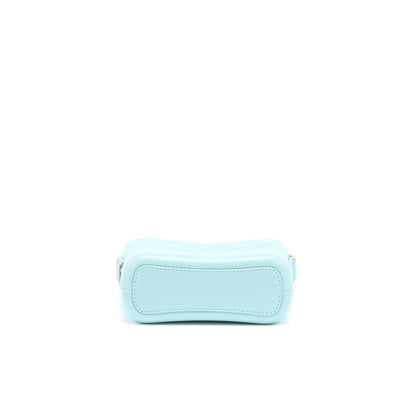 Chanel Small Gabrielle Chevron Calfskin Light Blue Multicolour Hardware