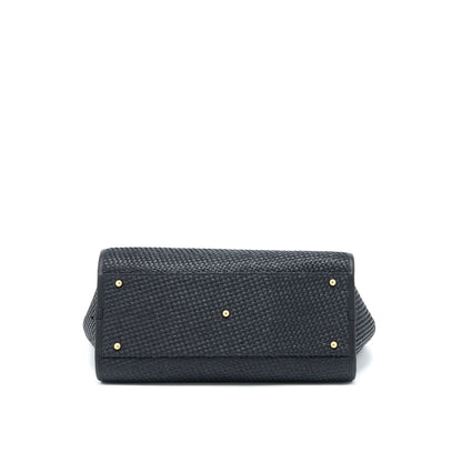 Chanel Black Raffia Deauville Tote Bag GHW