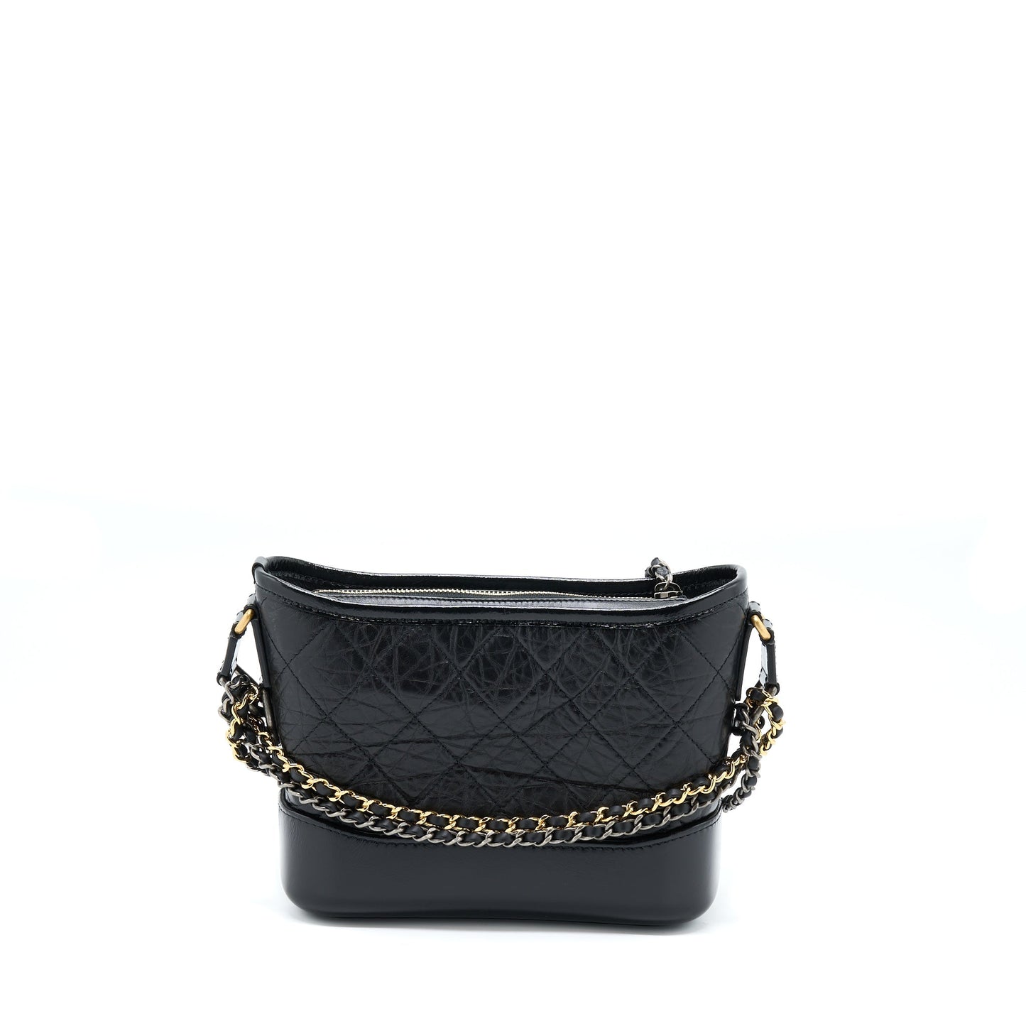 Chanel Small Gabrielle Hobo Bag Black With Multicolour Hardware (Microchip)