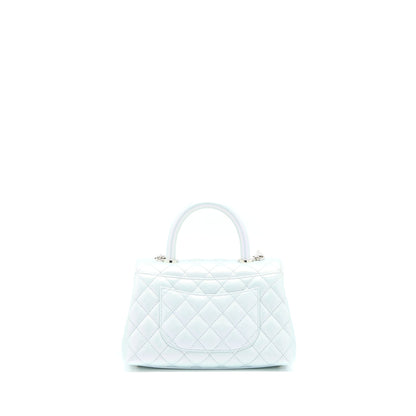 Chanel Small Coco Handle ombr Iridescent light Blue Multicolour Hardware (Microchip)