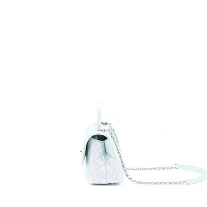 Chanel Small Coco Handle ombr Iridescent light Blue Multicolour Hardware (Microchip)
