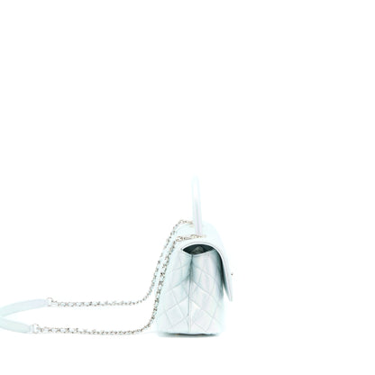 Chanel Small Coco Handle ombr Iridescent light Blue Multicolour Hardware (Microchip)