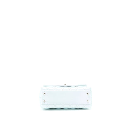 Chanel Small Coco Handle ombr Iridescent light Blue Multicolour Hardware (Microchip)