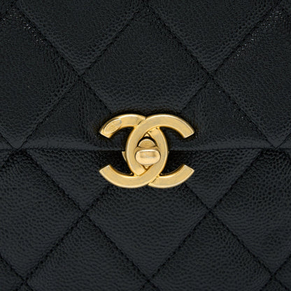 Chanel 22P Flap Backpack Caviar Black GHW (Microchip)