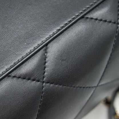 Chanel Black Lambskin Bowling Bag GHW