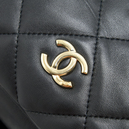 Chanel Black Lambskin Bowling Bag GHW