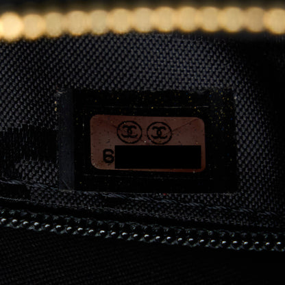 Chanel Vintage Camera Chevron Tote Bag Caviar Black GHW