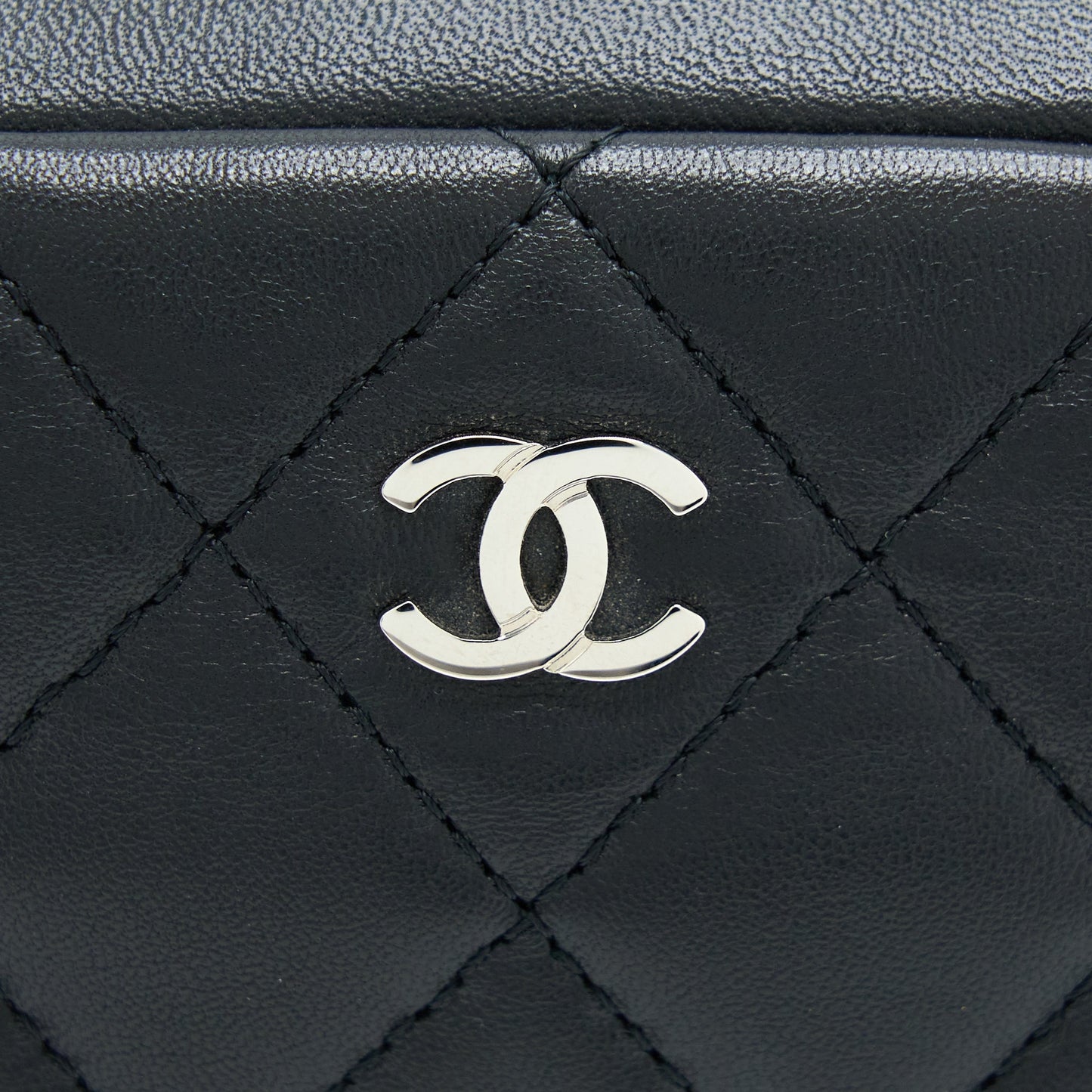 Chanel Camera Clutch Lambskin Black SHW