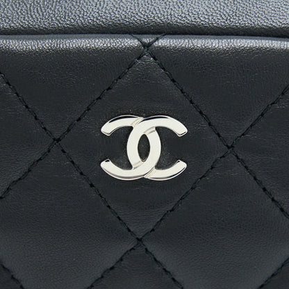 Chanel Camera Clutch Lambskin Black SHW